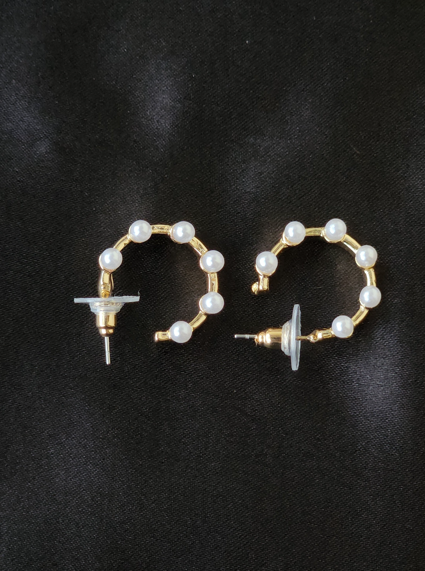 Classic Pearl Hoop Earrings