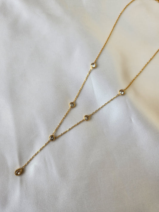 Ethereal Diamond Drop Necklace