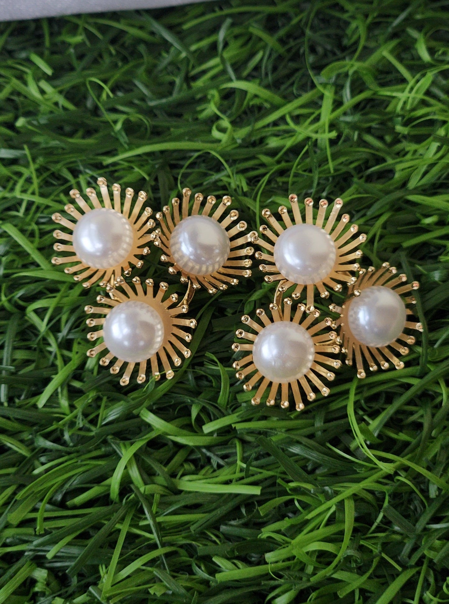 Radiant Pearl Burst Earrings